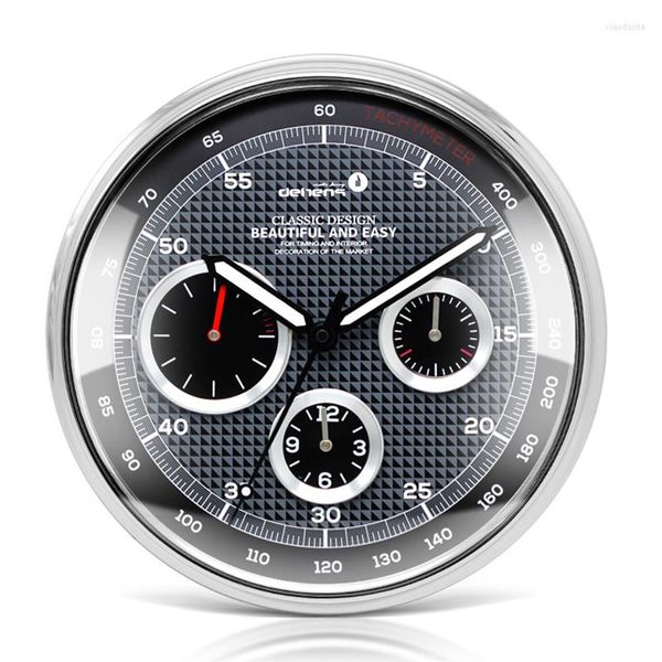 Duvar Saatleri Araba Yaratıcı Gösterge Tablosu Saat Dijital Metal Serin Ev Dekoru Silent Mutfak Reloj Pared Günü Hediyesi İzle