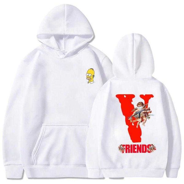 Friends Angel Big V Moletom Solto Moletom Masculino e Feminino