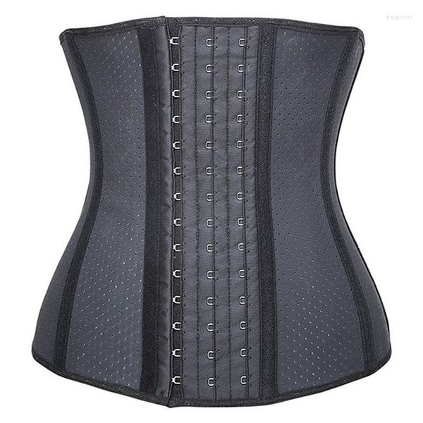 Intimo modellante da donna Piccolo foro d'aria Lattice Allenatore in vita Corsetto Shaper Vita trainer Dimagrante Bustier Gomma Sottoseno Gorset Acciaio disossato Korse