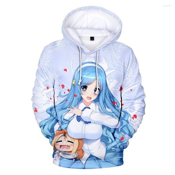 Capuzes masculinos Cartoon Himouto! UMARU-CHAN PRIMENTO 3D Capuz Boys/Girl Winter Fashion Casual confortável de alta qualidade em crianças