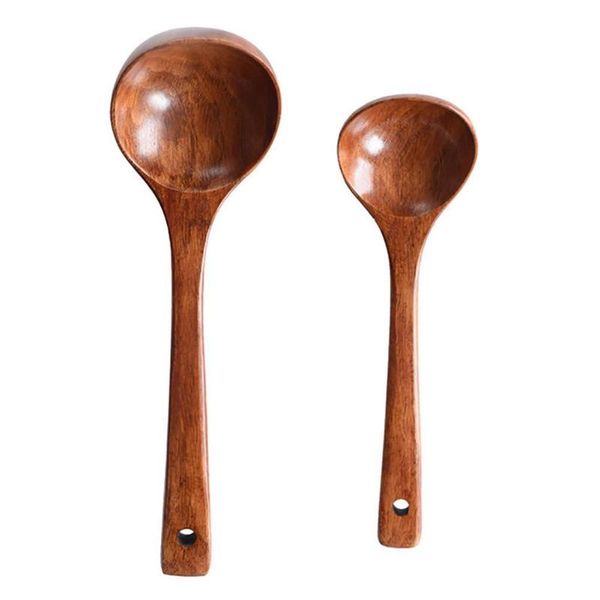 Cucchiai Manico lungo Mestolo di legno Cucchiaio da minestra Cucchiaio da cucina Stoviglie da cucina Accessori per utensili Giappone Stile semplice