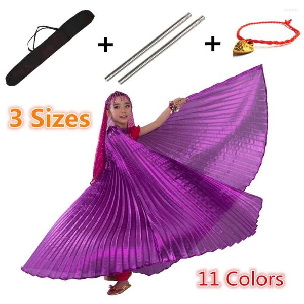Abbigliamento da palcoscenico Danza del ventre Isis Danza del ventre Bambini Robs Sticks Bag Costumi da ballo Egitto Ragazze Bambini Oro Nero