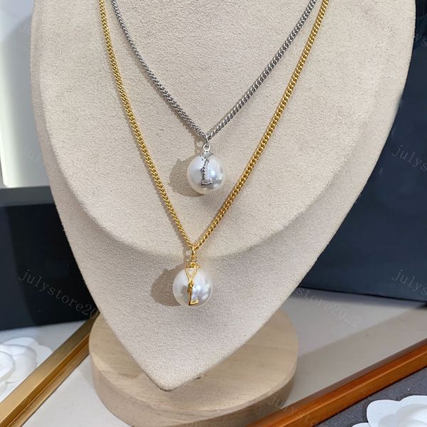 Damen Designer Halskette Luxus Schmuck Anhänger Perlenketten Gold Halskette Armbänder Sets Herren Marken Goldkette Hochzeit mit Box