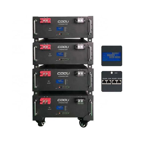 Cooli 30Kwh-500Kwh Versione Rack Batteria 48V 500Ah Batteria solare al litio Batteria ibrida trifase Lifepo4