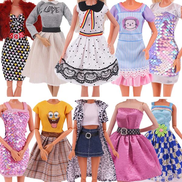 Aparel de boneca por atacado Barbies roupas vestidos de moda de moda camisa casual desgaste para a terra American Girl Acessórios