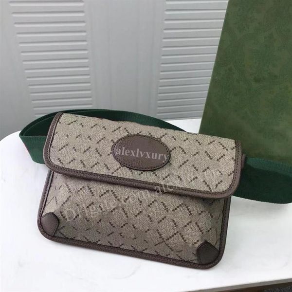 Bolsas de cintura bege ebony da lona é unissex neo saco de cinto de tigre vintage verde listrado lapto de laptop laptop crossbody wallet multi pochett241o