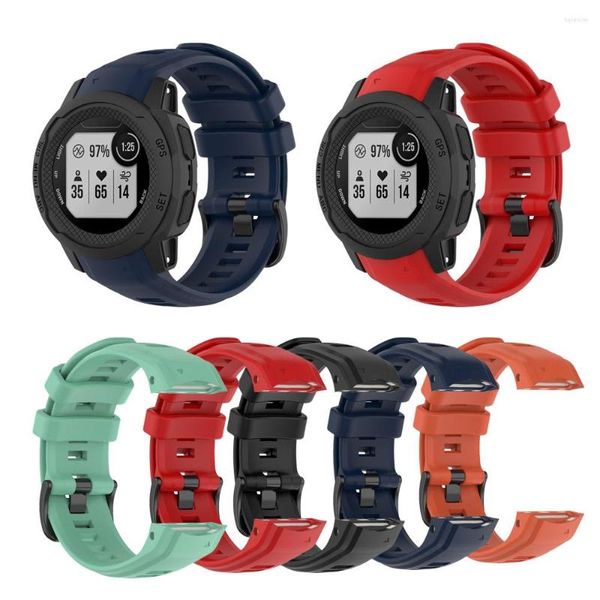 Assista Bandas Correia de silicone de 20 mm para Garmin Instinct 2s 40mm Sport WatchBand Bracelet Acessórios Supplies