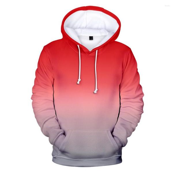 Felpe con cappuccio da uomo Felpa con cappuccio da donna 2023 Moda e sfumatura di colore Con cappuccio Autunno inverno Rosso Casual di alta qualità Hip Hop