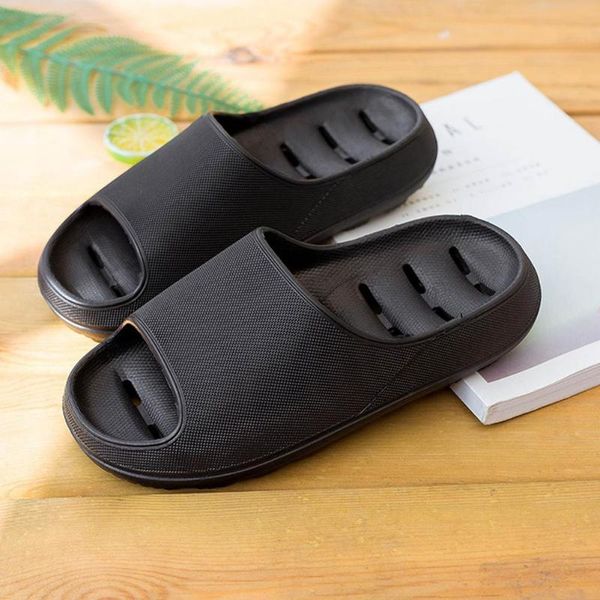 Pantofole Sandali unisex Punta aperta Suola cava Antiscivolo Bagno Casual Estate Abbigliamento per la casa Piattaforma interna Tacco piatto