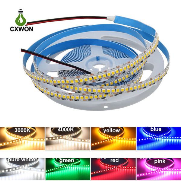 LED-Streifenlichter 240 Stück/m High Density SMD 2835 DC12V Flexibles LED-Bandlicht für Schlafzimmer Küchenschrank Beleuchtung Dekoration R G B 3000K 4000K 6000K