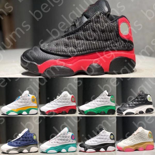 13s Basketball kids Shoes Black 13 Boys Sneakers Playoffs big boy Bambini Bred Running Sport Trainers Flint Teens Toddlers Scarpa da ginnastica kid Youth Outdoor Sneaker