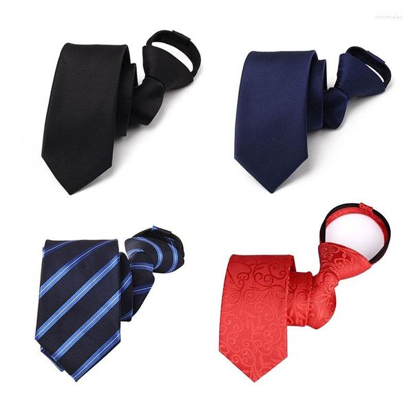 Bow Ties tembel kravat erkek iş rahat fermuar kırmızı siyah çizgili kullanımı çok kolay 4 10.99 için satmak çocuk kullanılabilir