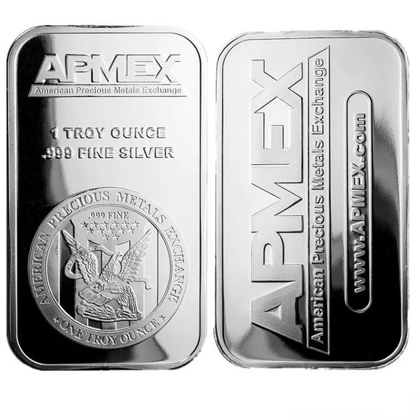 100 шт./Лот DHL Американские драгоценные металлы обменять Apmex 1 унции серебряной батончики без магнитного U0304