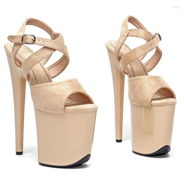 Сандалии Leecabe 20см/8 дюймов женская обувь сексуальная толстая платформа для обуви для обуви высокой каблуки Стрипзер Стиль Танцы 1K