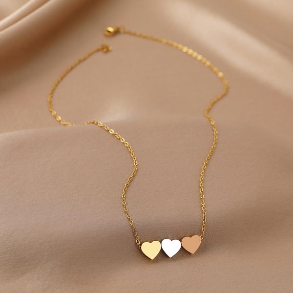 Edelstahl Halsketten Neue Trend Schatz Gold Farbe Silber Farbe Metall Charms Anhänger Ketten Mode Halskette Für Frauen