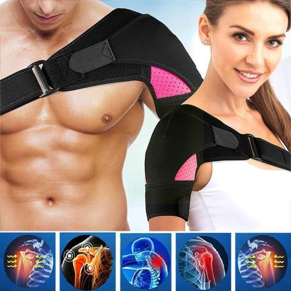 Zurück Unterstützung Sport Schutz Schulter Anti-kollision Atmungsaktive Druck Eis Tasche Mit Einstellbare Pad Relief Q8J8