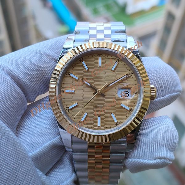 16 Style 41mm BPF Factory Uhren von Männern Watch Tow Ton Gold Edelstahlband BP Automatische Bewegung Datum Kalender Luminöser Saphir -Armband