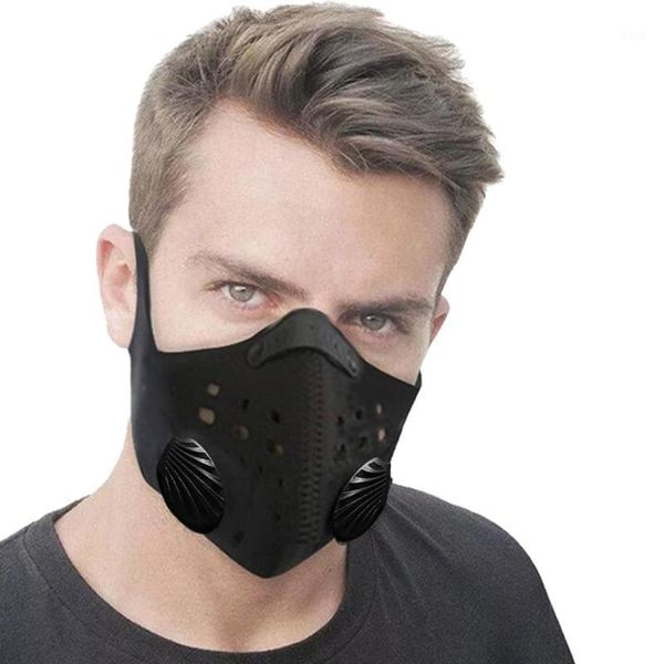 Cappellini da ciclismo Maschera antipolvere Respiratore anti inquinamento PM2.5 Antipolvere Sicurezza Lavabile Equitazione 1 PZ