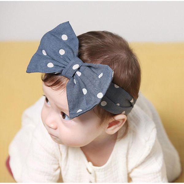 Haarschmuck 2023 Baby Mädchen Bogen Dot Stirnband Band Turban Knoten Kinder Kinder Kopfbedeckungen Niedliche Casual Geschenke Mode Verkauf