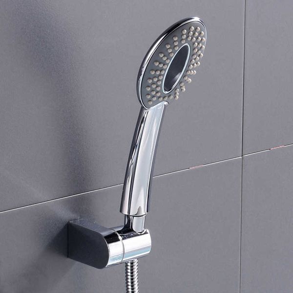 Badezimmer-Duschköpfe, modisches Design, Belüfter, Hochdruck-Handduschkopf, wassersparend, ABS-Regenfall-Handbrause, verchromter Duschsprüher J230303