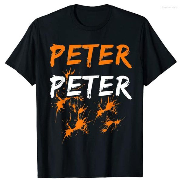 Camas femininas Camisetas masculinas Camisa de fantasia de Halloween Camiseta Peter Pumpkin Eater