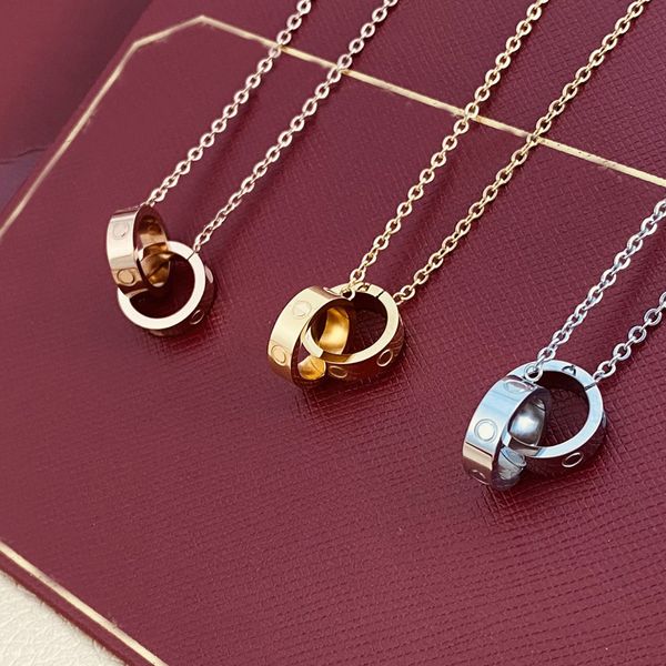 Collana con lucchetto personalizzata Catene da uomo ottagonali in oro semplice Love Carti Collane da donna Gioielli all'ingrosso Collane fatte a mano di lusso Regalo completo per l'anniversario della cz