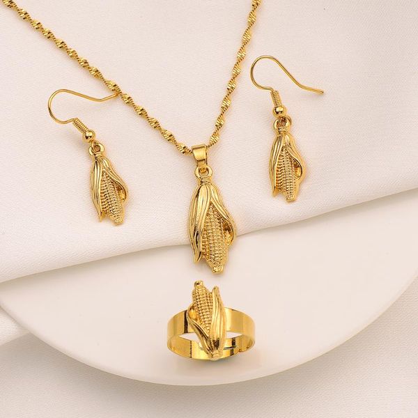Серьги по ожерелью набора модных ретро кулонная кулон 18 тысяч из тонкого золота gf charm наборы тонко работают яркие, сделанные Италией украшениями