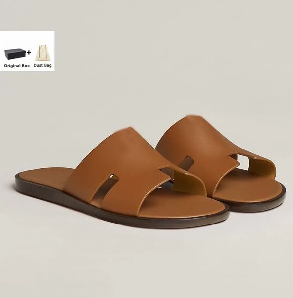 23s marca homens sandália chinelo meninos moda paris slides herança calfskin sapato casual sandálias de alta qualidade izmir flip flop homem tamanho grande 38-46