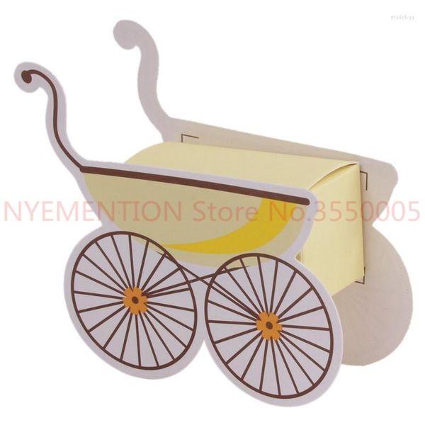 Décorations de noël 1000pcsWedding Candy Box Poussette Forme Party Wedding Baby Shower Favor Paper Gift Storage Boxes Holders