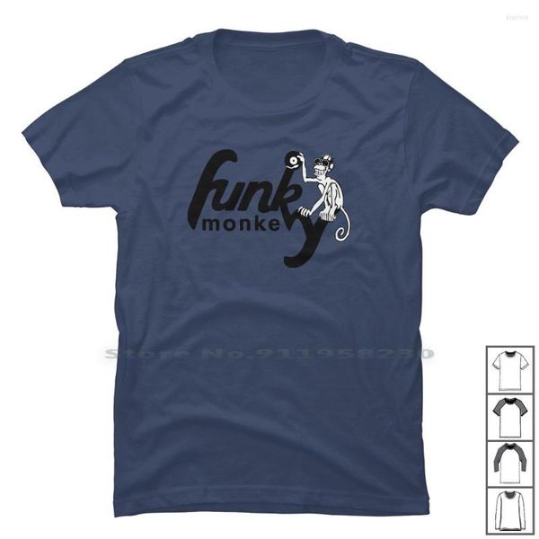 Herren T-Shirts Funky Monkey Shirt Cotton Monk Funk Fun