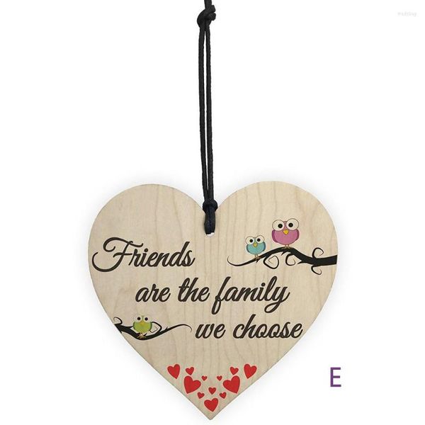 Decorações de Natal C Gift Wooden Holding Pinging Heart Plaque Decor Festival para casa Deco Love Sign Tags de vinho Decors FD20