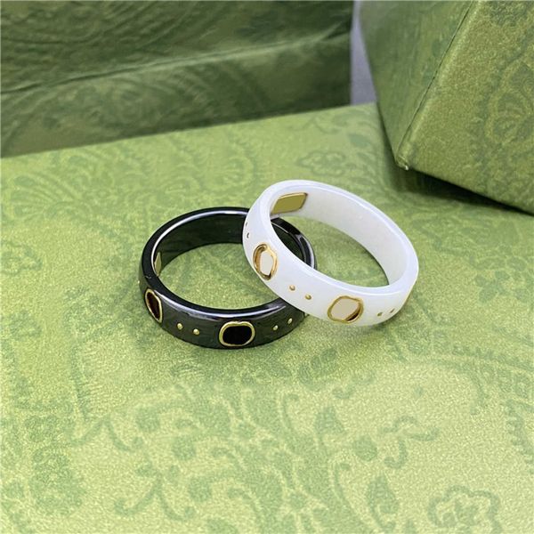 Designer Luxury Jewelry Ceramic Version Little Fried Fried Twists Star Lover Ring Men and Women