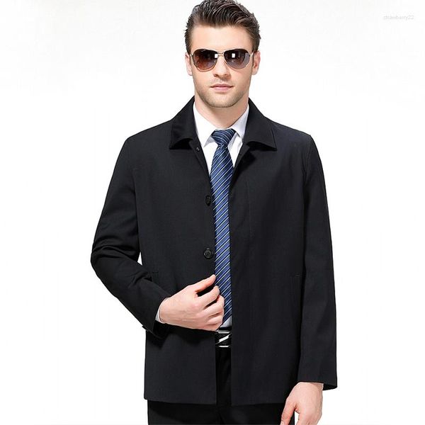 Herrenjacken Ankunft Männer Wolljacke Frühling Herbst Männlich Casual Business Button Outwear Windschutz Mantel Pea Coat Plus Größe M-3XL CF210Men