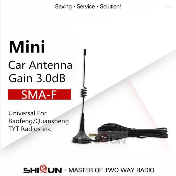 Walkie Talkie UT-108UV Mini Car Antena para BF-888S UV-82 H777 UV-5R UV-9R Quansheng TG-UV2