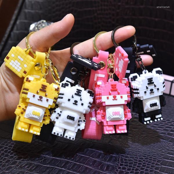 Keychains Building Blocks Tiger Keychain 2023 Ano dos Chaves de carro Doll Chaves de luta de ponta Presentes no atacado