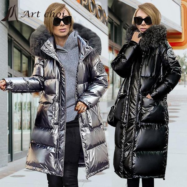 Trench da donna Cappotto invernale spesso da donna Parka imbottito in cotone Giacca con cappuccio Cappotto caldo imbottito Cappotto Capispalla Manteau Femme Hiver