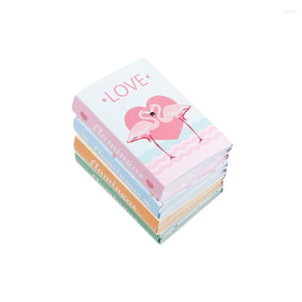 Подарочная упаковка 12pack/lot lovely flamingo memo pad kawaii 6 складные бумаги липкие ноты наклейки планируют писать прокладки офисные школьные принадлежности
