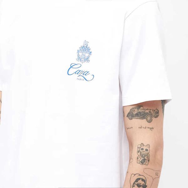 Casablanca Hawaii Strand Baumwolle Klassisches T-Shirt Ivy International Herren und Damen Loses vielseitiges Kurzarm-Mode-T-Shirt