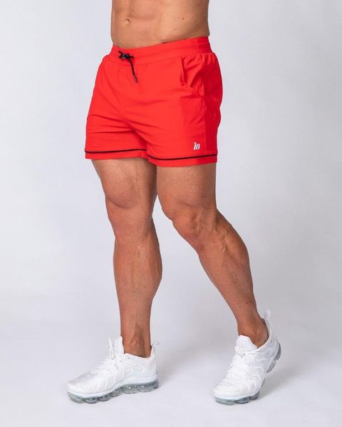 Herren-Shorts, Sommer, atmungsaktiv, Fitness, Bodybuilding, modisch, lässig, Fitnessstudio, männlich, Jogger, Workout, Marke, Strand, schlanker Mann, kurze Hose