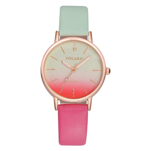 Relógios de pulso Susenstonstone feminino Banda de couro Casual Strap Watch Watch Wristwatch relógio de relógio de pulso pequeno