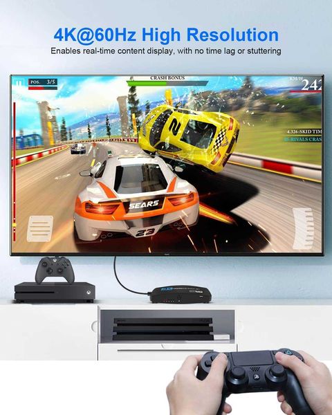 2022 nuovo switch HDMI2.0b con cinque switch e un'uscita input 4K/60HZ HDCP2.2 HDR10