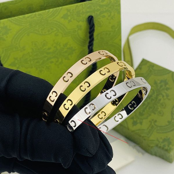 bracciale di lusso da uomo bracciali firmati gioielli braccialetti braccialetti d'amore da uomo gioielli moda uomo regalo di San Valentino per la fidanzata taglia 17