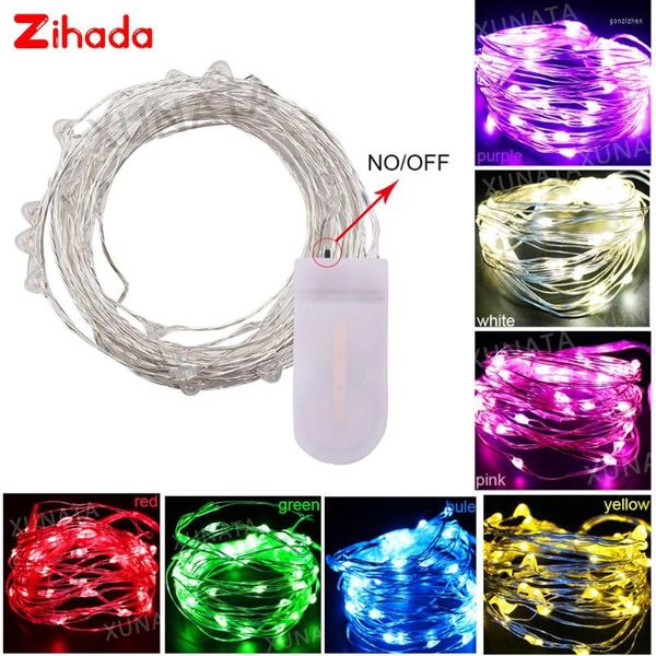 Strings LED String Light Copper Wire Fariy Battery Operado Garland Decoration Lights 2M 20LED 4M 40LED CASAMENTO Natal