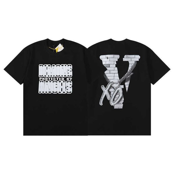 Colar de metal jovem casal solto moda fio duplo camiseta de manga curta