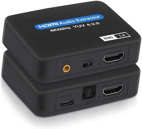 Convertitore separatore audio HDMI 4K uscita fiberstereo 1080P4KX2K60HZ