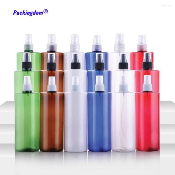 Garrafas de armazenamento 10pcs bombear spray plástico vazio de grande capacidade de água bocos de coloração de névoa de água de reabastecimento Tubo de atomizador vermelho 500ml