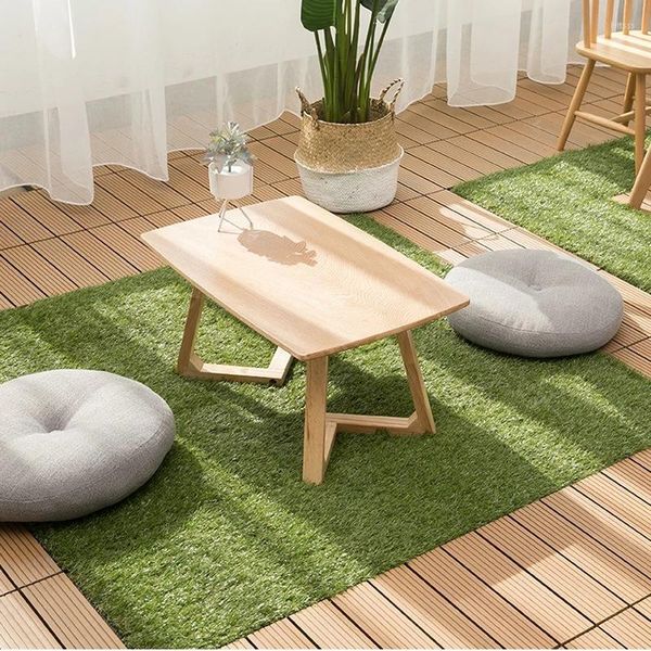 Dekorative Blumen Kunstrasen Teppich DIY Spleißen Rasen Abgehängte Boden Terrasse Garten Haushalt Beweglicher Block Multi-Funktion