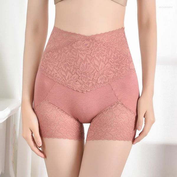 Intimo modellante da donna Lingerie femminile Intimo a vita alta Slip in cotone Elastico Lift Glutei Mutandine dimagranti Tinta unita Intimo