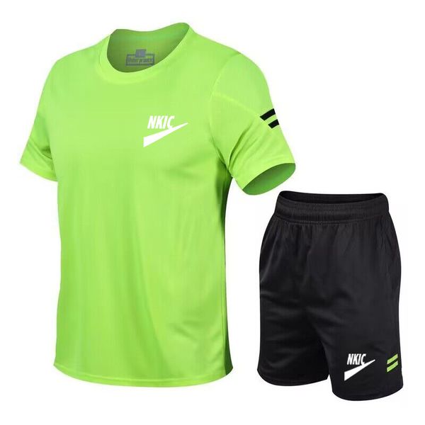 Sommer Männer Trainingsanzug Kurzarm Sets männer Casual T Shirt Mode Streewear Lose Sport Kurze Hosen 2 stücke Set