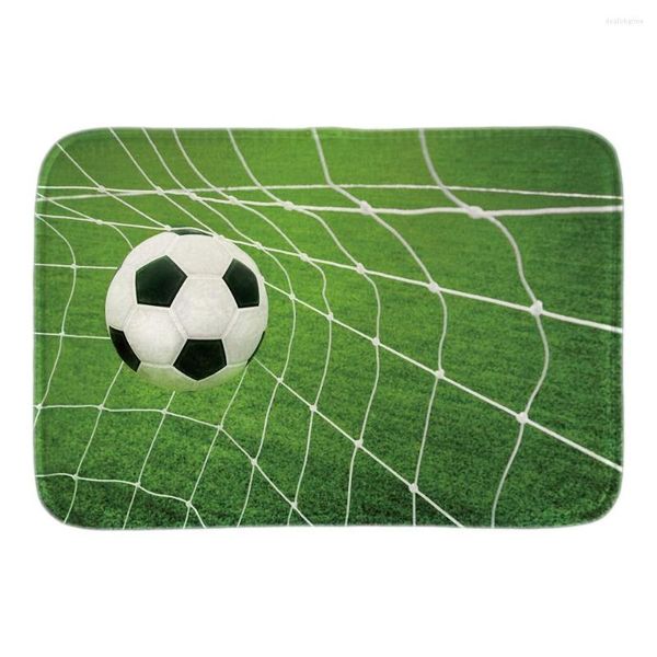 Carpetes Goleiro de futebol de futebol esporte esporte esporte bola interna da porta de frente para fora do chão casa decorativa decorativa de tecido de pelúcia de pelúcia